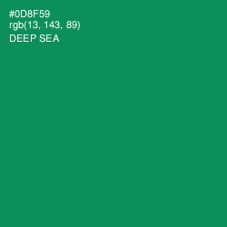 #0D8F59 - Deep Sea Color Image